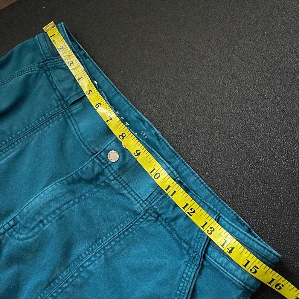 White House Black Market Teal Trousers Pants Size 6 Beaded - Picture 10 of 14
